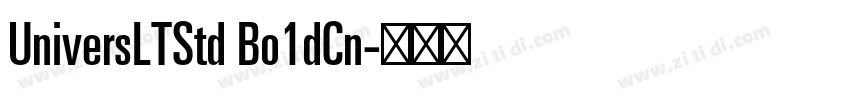 UniversLTStd Bo1dCn字体转换